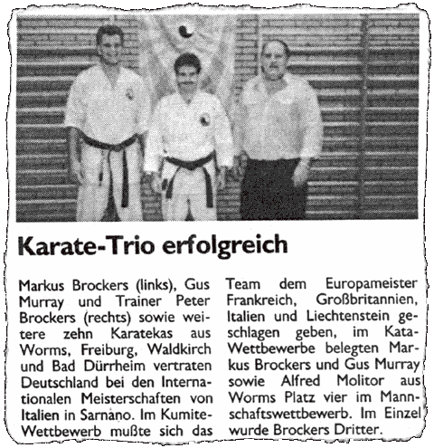 Erfolgreiches Karate Trio