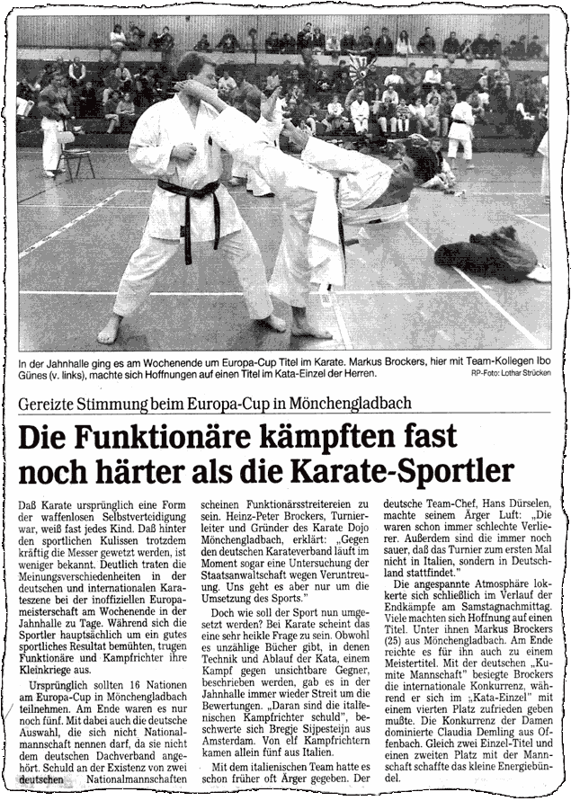 Gereizte Stimmung beim Vitus Cup